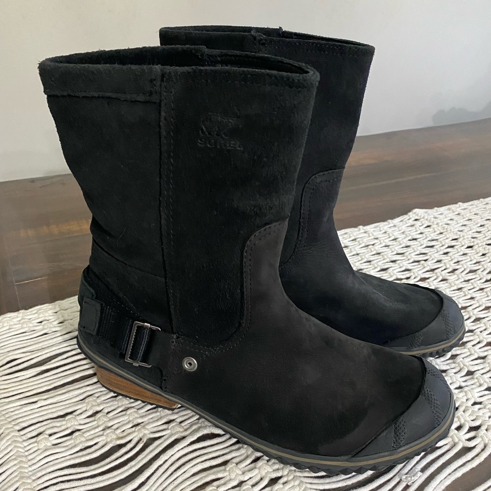 Sorel Slimshortie suede winter boots - Picture 2 of 9